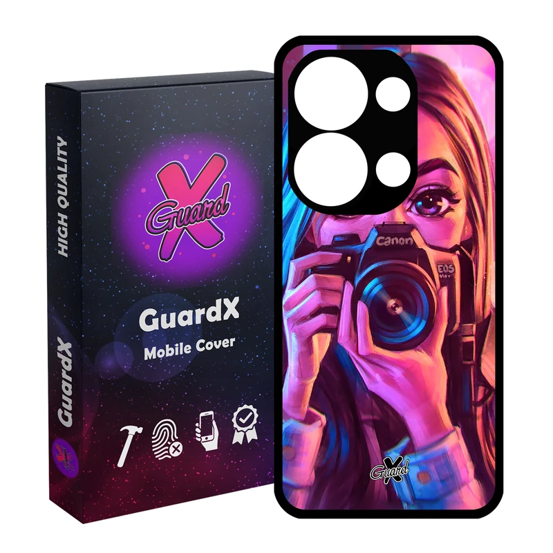 کاور گارد ایکس طرح دختر مدل Glass10288 مناسب برای گوشی موبایل شیائومی Redmi Note 13 Pro 4G / Poco M6 Pro 4G