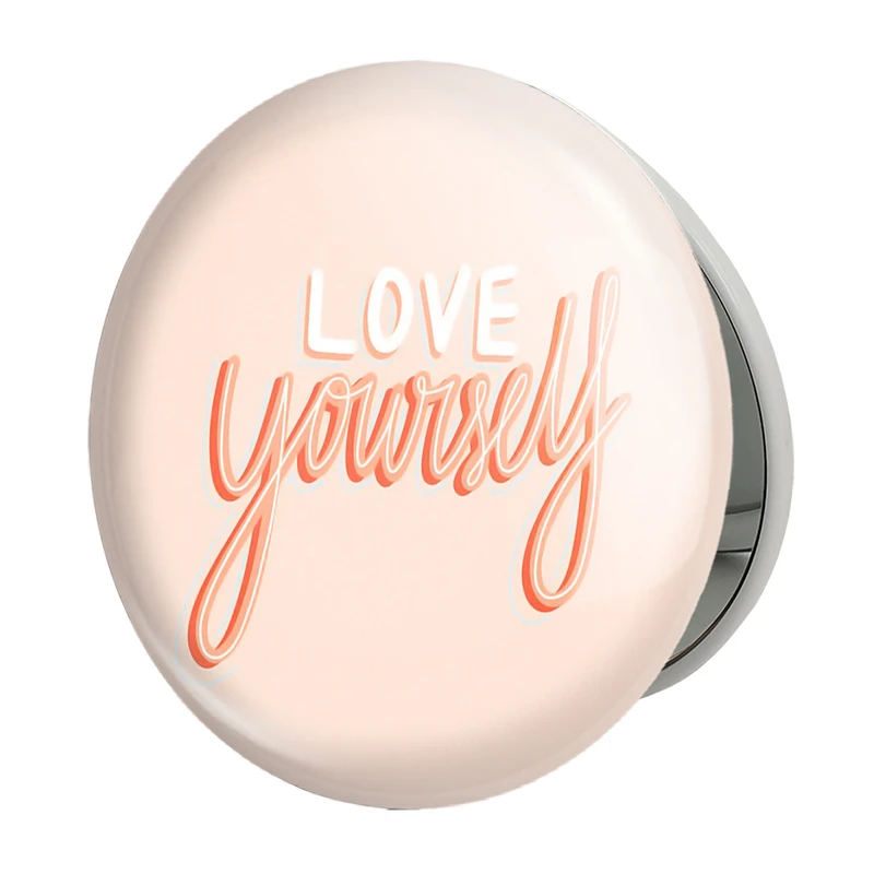 آینه جیبی خندالو طرح جملات انگیزشی مدل تاشو کد 24830 