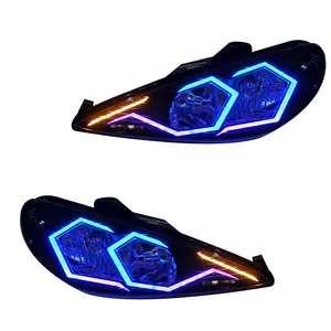 چراغ جلو خودرو گروه پژوهش صنعت مدرن مدل Spider فولکالر مناسب برای 206 بسته دو عددی