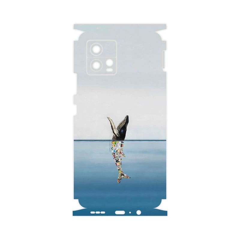 برچسب پوششی ماهوت مدل Collage of Sea Trash-FullSkin مناسب برای گوشی موبایل موتورولا Moto G72