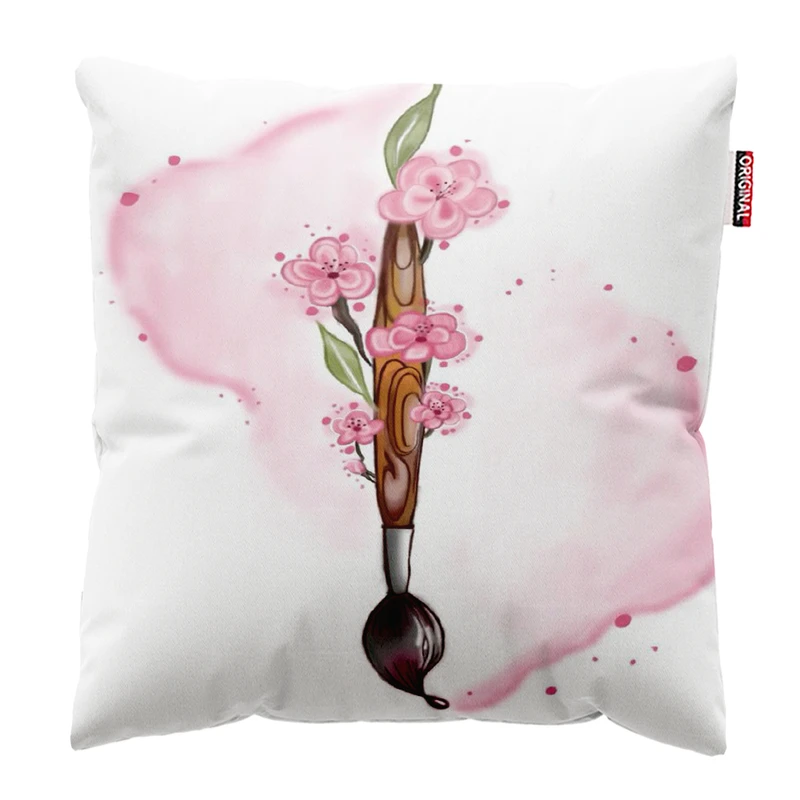 کوسن پاد آفرین مدل قلم مو کد8 سایز 30*30 سانتی‌متر 