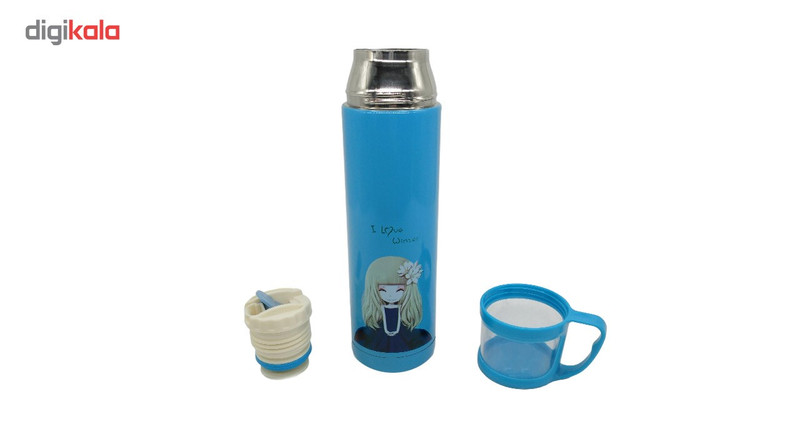 فلاسک کیدتونز طرح دختر کد KKF-098 ظرفیت 500 میلی لیتر