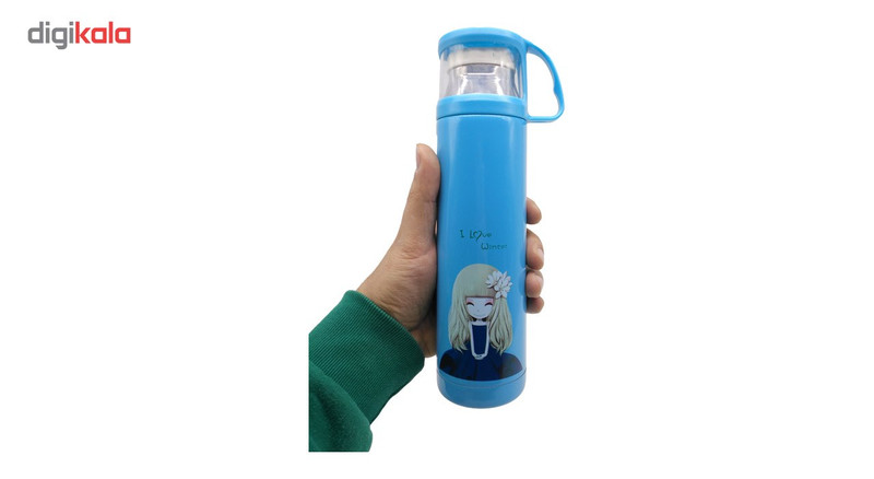 فلاسک کیدتونز طرح دختر کد KKF-098 ظرفیت 500 میلی لیتر