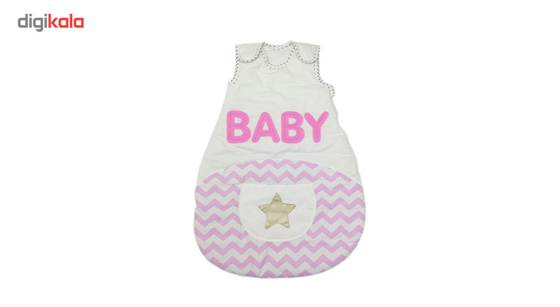 قنداق مدل کیسه خواب طرح Baby زیگزاگ کد 970019 قنداق مدل کیسه خواب طرح Baby زیگزاگ کد 970019