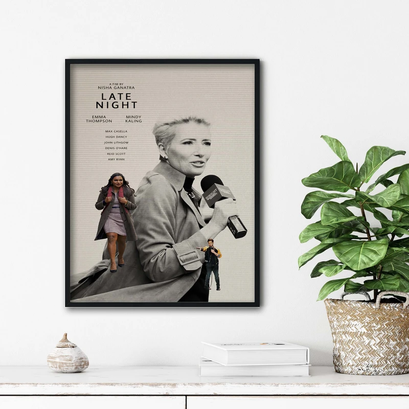 تابلو آتریسا طرح پوستر فیلم Late_Night مدل ATm602