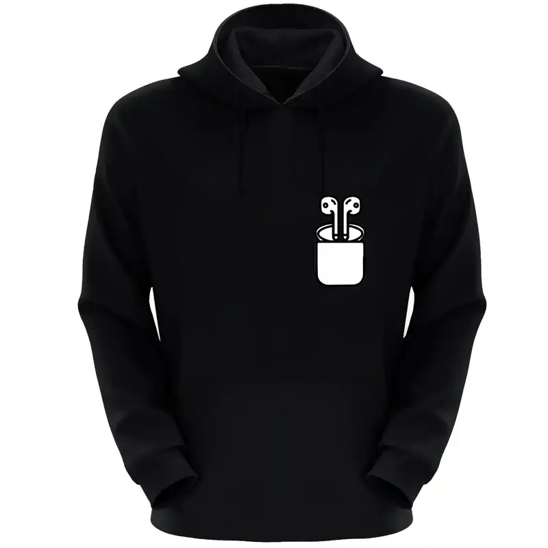 هودی زنانه مدل هندزفری S62 رنگ مشکی