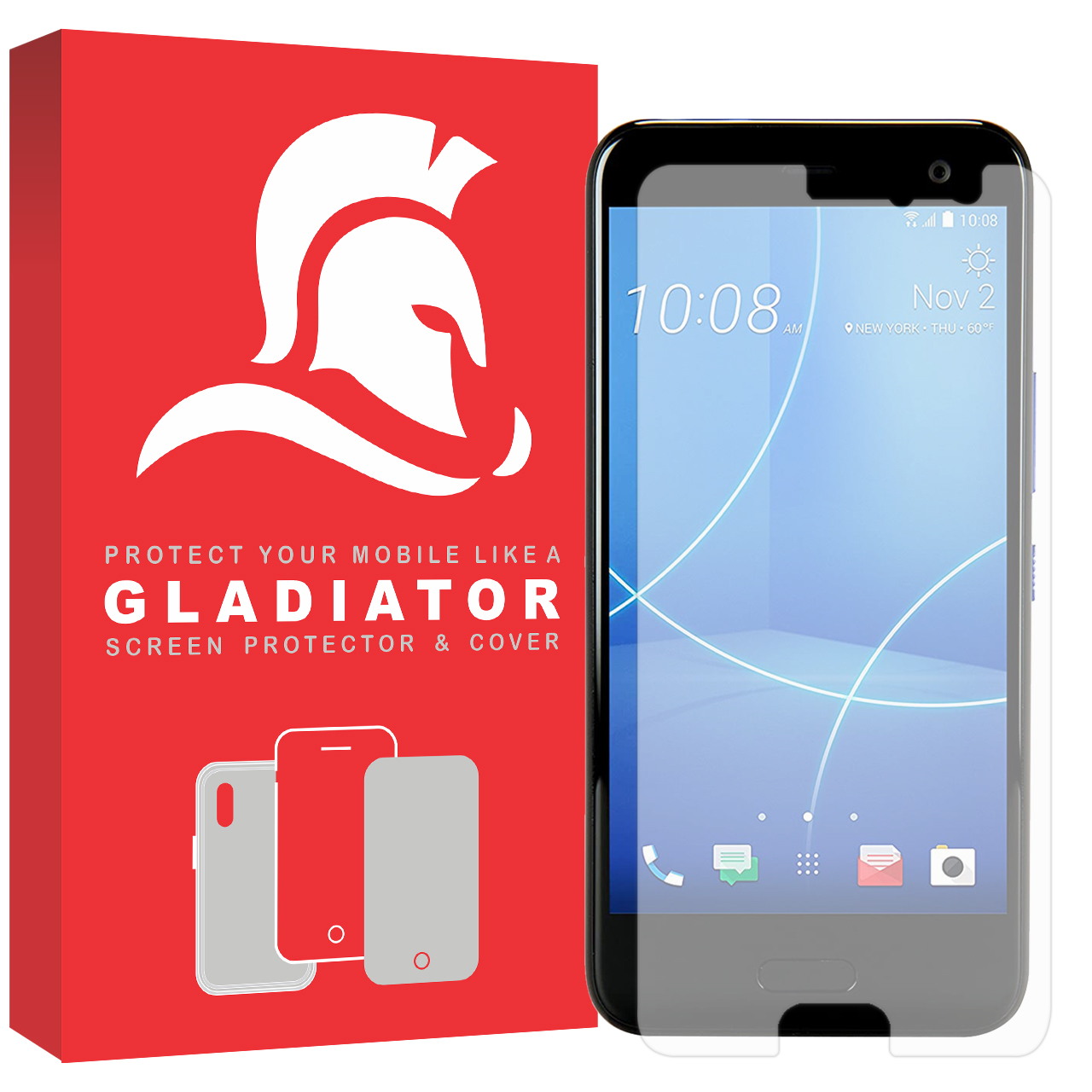 محافظ صفحه نمایش گلادیاتور مدل GLHT1000 مناسب برای گوشی موبایل اچ تی سی U11