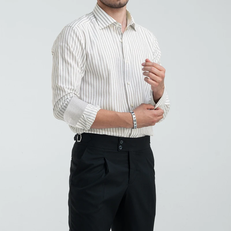 پیراهن آستین بلند مردانه ام کی کالکشن مدل 1878