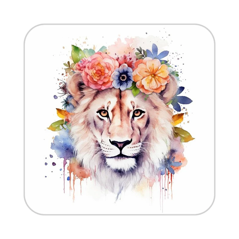 زیر لیوانی کاکتی طرح شیر مدل mp24319