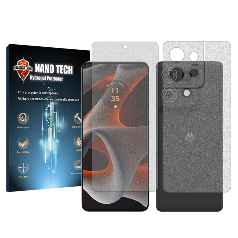 محافظ صفحه نمایش مات نانو تک مناسب برای گوشی موبایل موتورولا Edge 50 Pro به همراه محافظ پشت گوشی