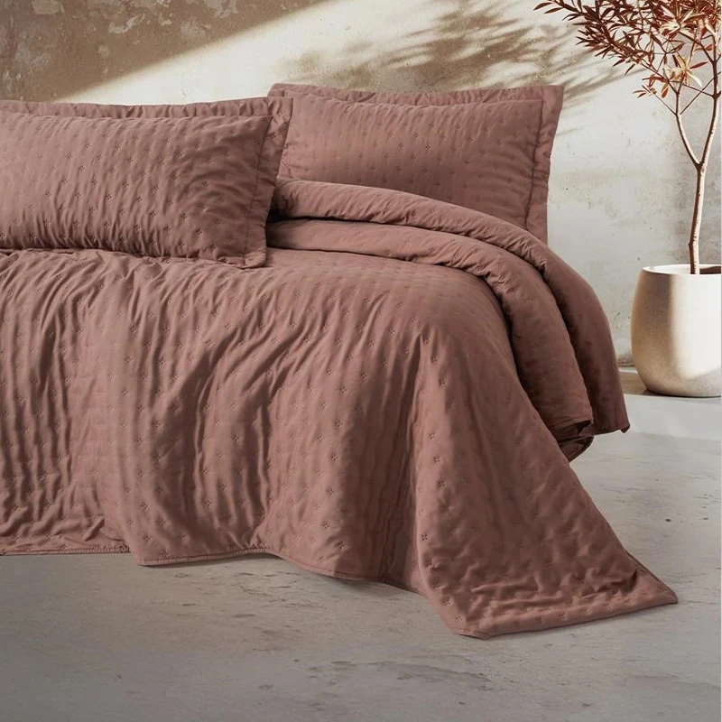 سرویس روتختی 1 نفر 2 تکه کاتن باکس مدل Serra Y.Ortusu Niva G.Kurusu T.K