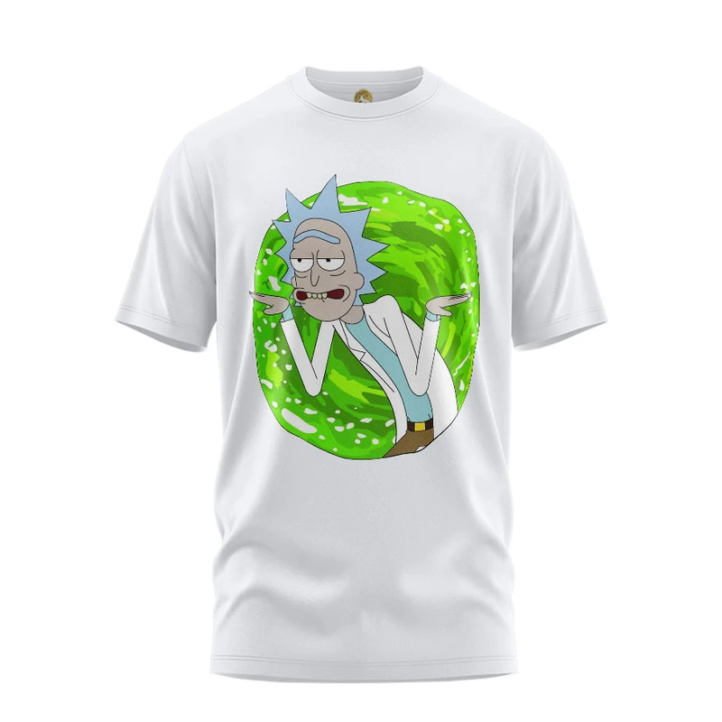 تی شرت آستین کوتاه مردانه هومرو مدل TW417 طرح ریک و مورتی