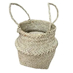 سبد حصیری طرح خمره کد H24D22