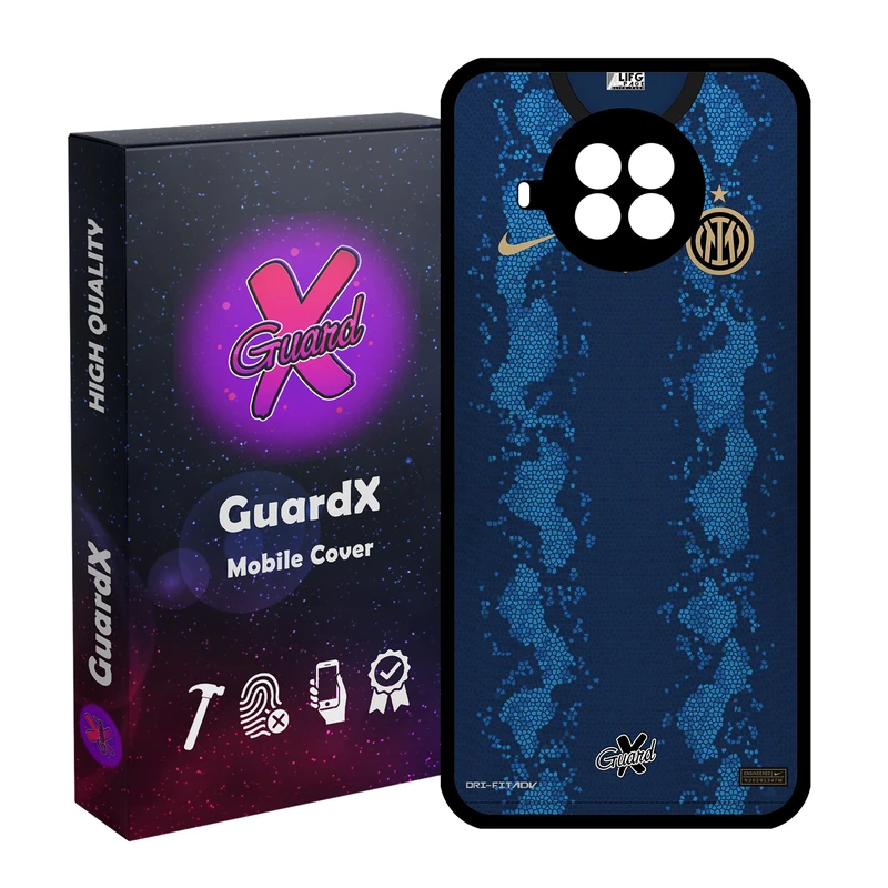 کاور گارد ایکس طرح Inter Milan مدل Glass10400 مناسب برای گوشی موبایل شیائومی Mi 10T Lite / Mi 10I 5G / Redmi NOTE 9 PRO 5G