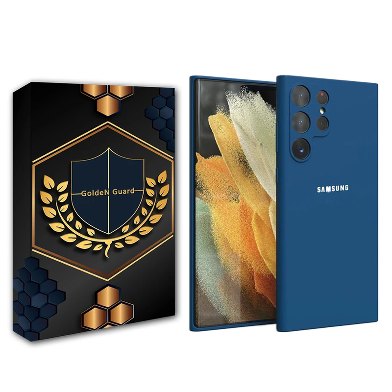 کاور گلدن گارد مدل سیلیکونی مناسب برای گوشی موبایل سامسونگ Galaxy S22 Ultra/S22ULtra