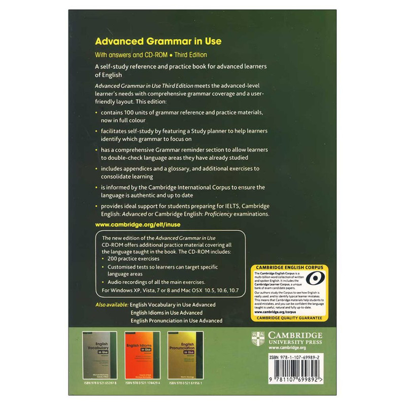 کتاب Advanced Grammar In Use 3rd اثر Martin Hewings انتشارات کمبریج کتاب Advanced Grammar In Use 3rd اثر Martin Hewings انتشارات کمبریج