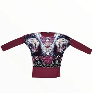 بلوز آستین بلند زنانه مدل مخمل نگین کد 4433