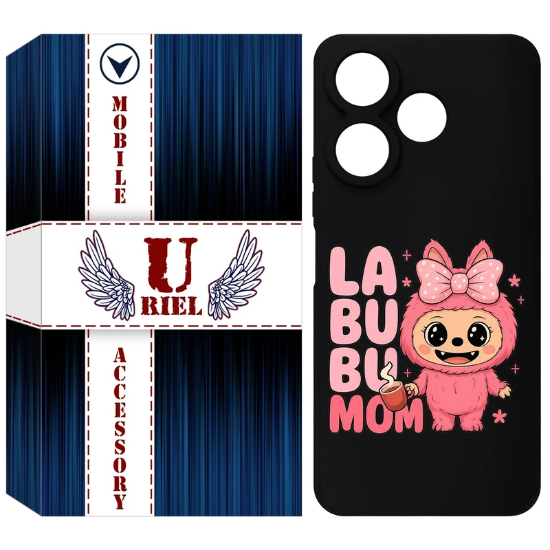 کاور یوریل مدل KSH کد 136 طرح عروسک لبوبو مناسب برای گوشی موبایل شیائومی Redmi 13x / 13 4G / Poco M6 4G