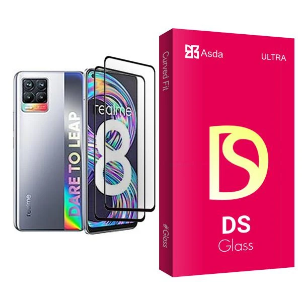 محافظ صفحه نمایش آسدا مدل DS Glass MIX002 مناسب برای گوشی موبایل ریلمی 8 بسته دو عددی