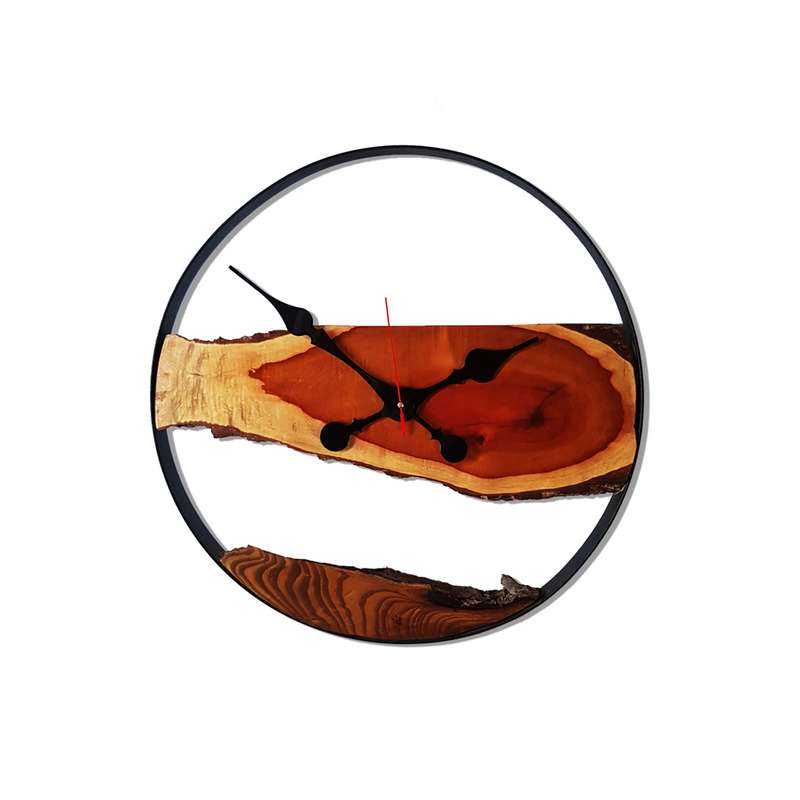 ساعت دیواری چوبی مدل روستیک کد 6