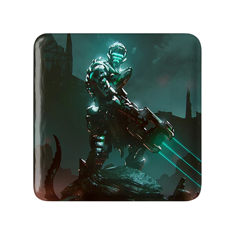 مگنت خندالو طرح بازی دد اسپیس (Dead Space) مدل مربعی کد 34983