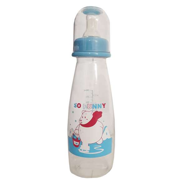شیشه شیر طرح خرسی کد 95061-B گنجایش 240 میلی لیتر
