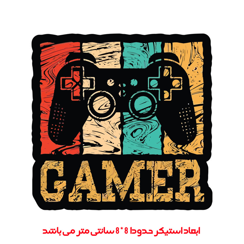 برچسب لپ تاپ پویا مارکت طرح گیمر کد 3031