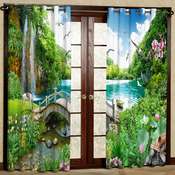پرده مدل مخمل پانچی کد 7411 سایز 280x140 سانتی متر