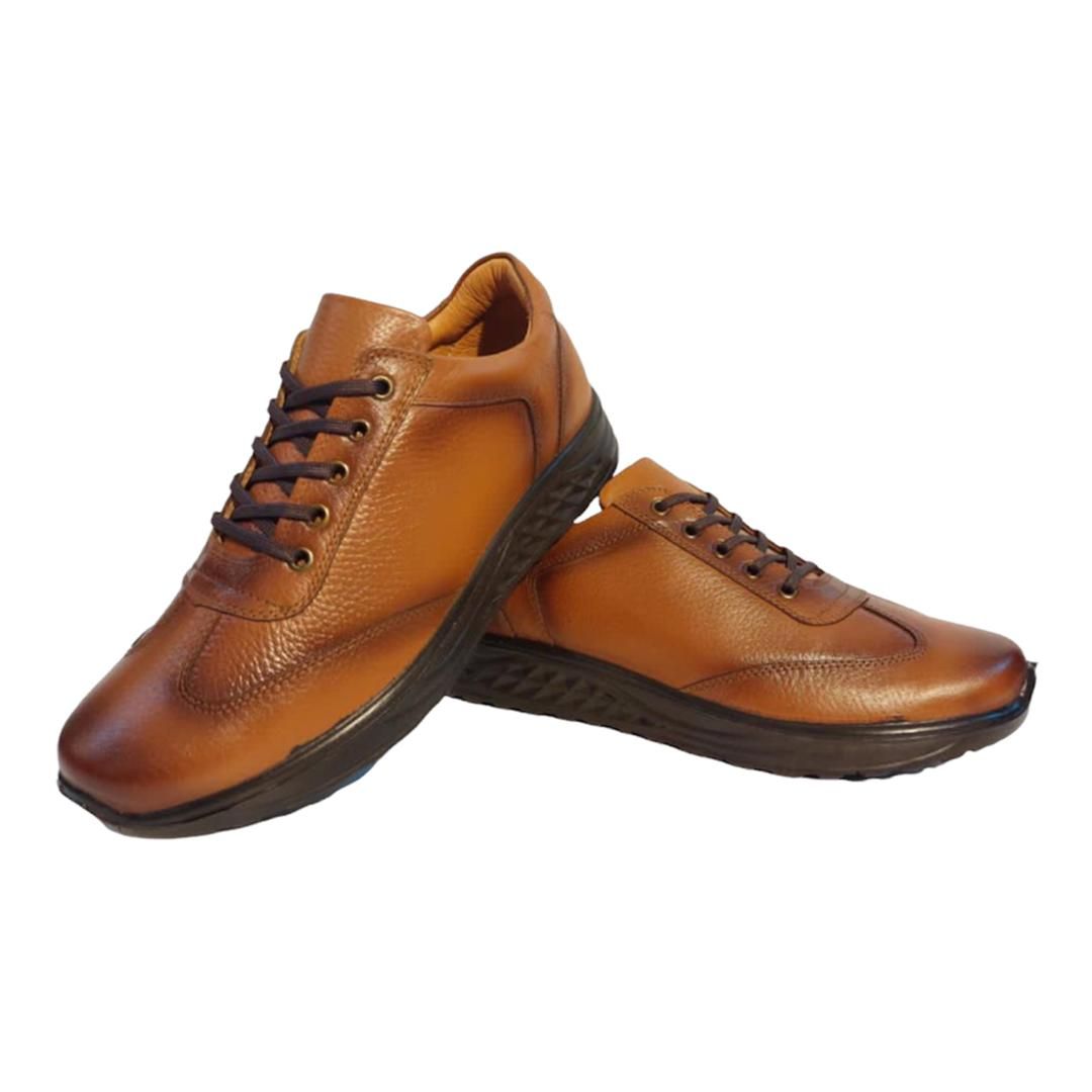کفش روزمره مردانه مدل سامان رنگ عسلی -  - 3