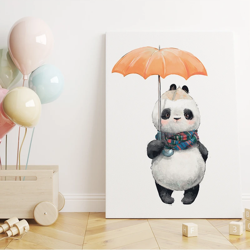 تابلو شاسی کودک سالی وود مدل پاندا چتری کد T170218