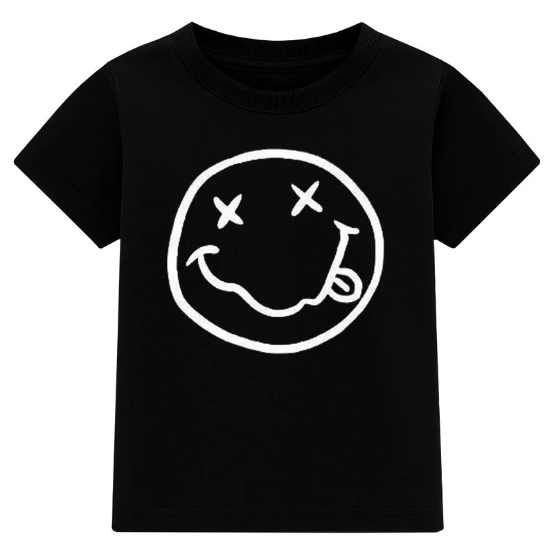 تی‌شرت آستین کوتاه پسرانه مدل A18 طرح لبخند