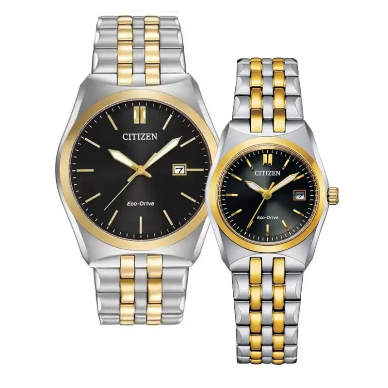 ست ساعت مچی عقربه ای زنانه و مردانه سیتی زن مدل BM7334-58E-EW2299-50E