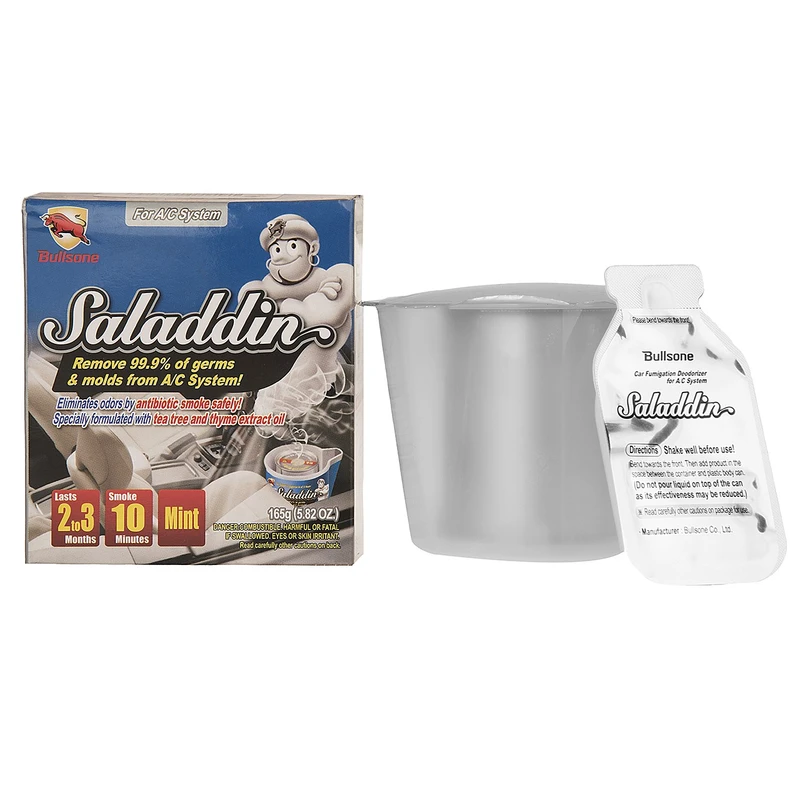 ضدعفونی کننده سیستم تهویه خودرو بولزوان سری Saladdin با رایحه نعنا حجم 165 گرم