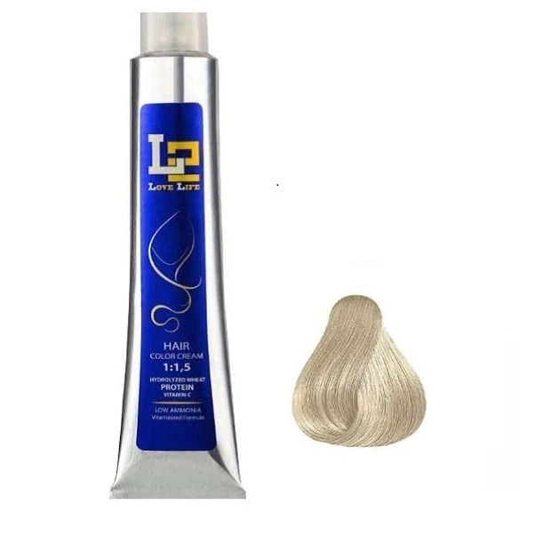 رنگ مو ال تو سری خاکستری شماره 10.01 حجم 100 میلی لیتر رنگ بلوند نقره ای