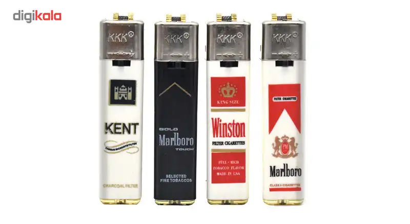 فندک سنگی کی کی کی مدل F06 بسته 4 عددی