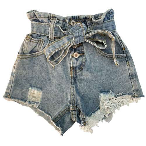 شلوارک دخترانه جی بی سی مدل 367772 زاپ دار کشی و دکمه ای