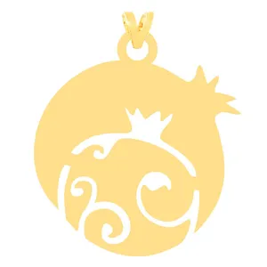 آویز گردنبند طلا 18 عیار زنانه مدل انار 10136