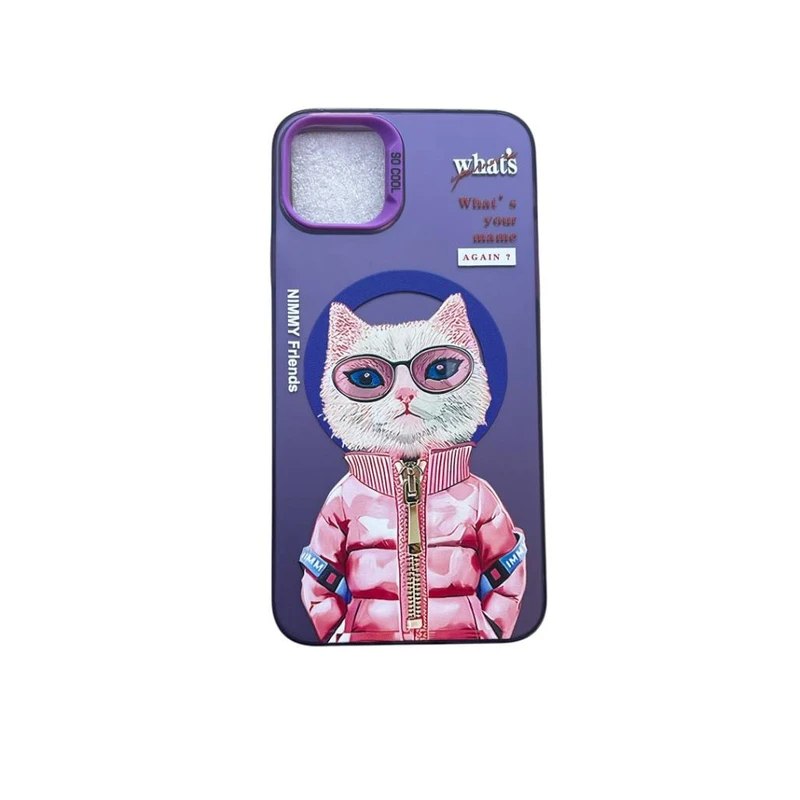 کاور مدل نیمی طرح گربه  کد  Cat555 مناسب برای گوشی موبایل اپل Iphone 13