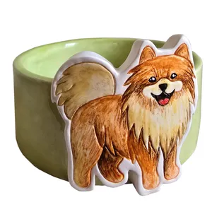 ظرف غذا سرامیکی طرح سگ پامر