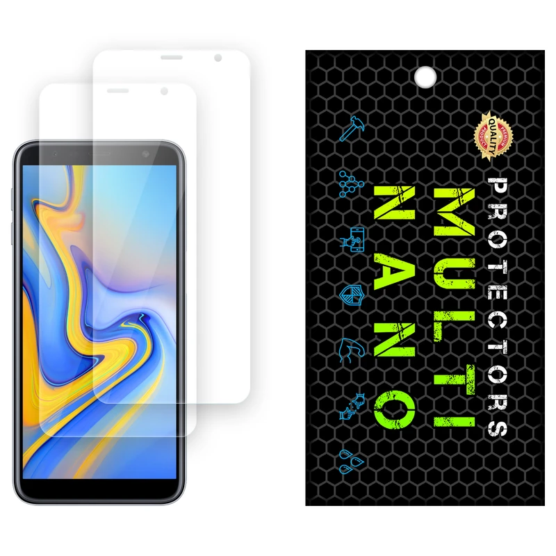 محافظ صفحه نمایش شفاف مولتی نانو مدل X-S2N مناسب برای گوشی موبایل سامسونگ Galaxy J6 Plus بسته دو عددی