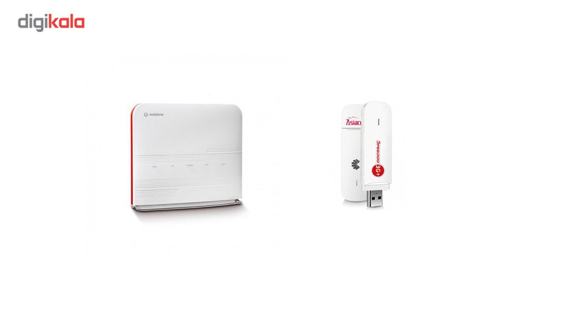 مودم 3.5G ودافون مدل Station به همراه مودم USB هوآوی E3531