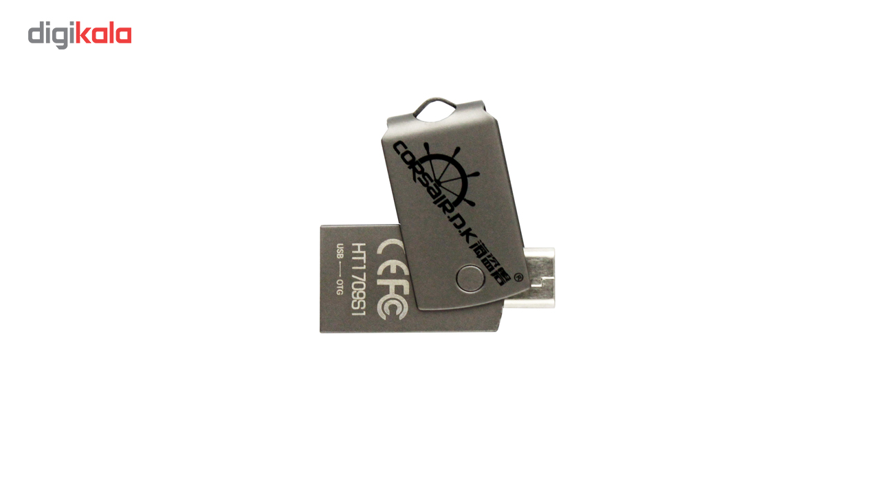 فلش مموری USB 2.0 OTG کرسیر دی کی  مدل HT1807S1 ظرفیت 16 گیگابایت