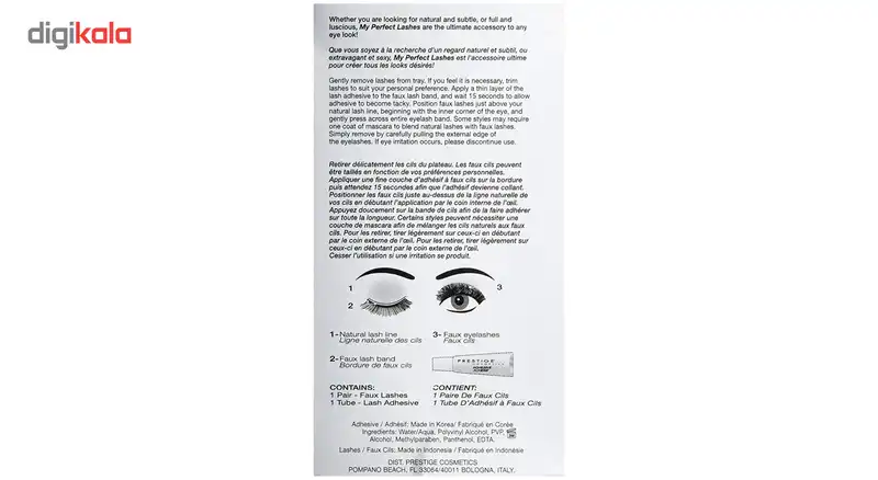 مژه مصنوعی پرستیژ مدل Faux Lashes Giselle شماره FL-03