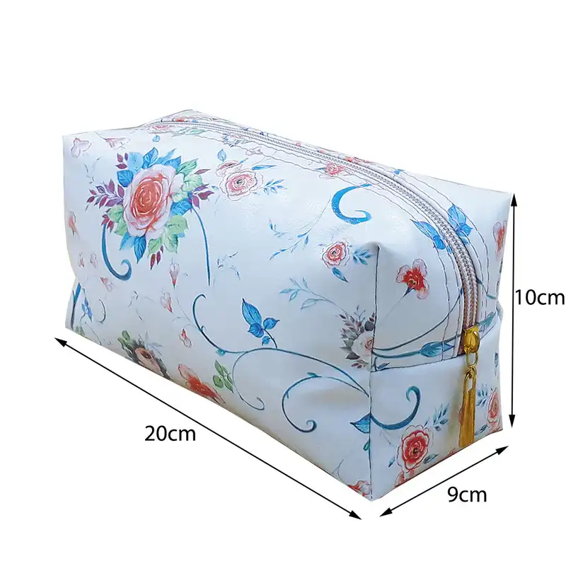 کیف لوازم آرایش زنانه مدل مکعبی سایاس mk08 طرح گل