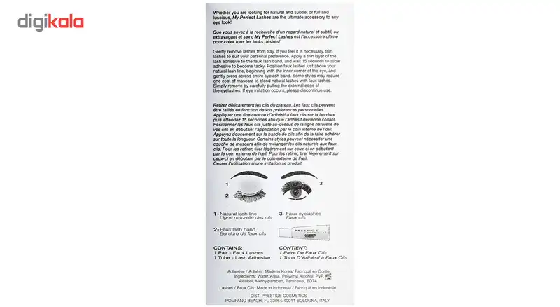 مژه مصنوعی پرستیژ مدل Faux Lashes Maxi شماره FL-04