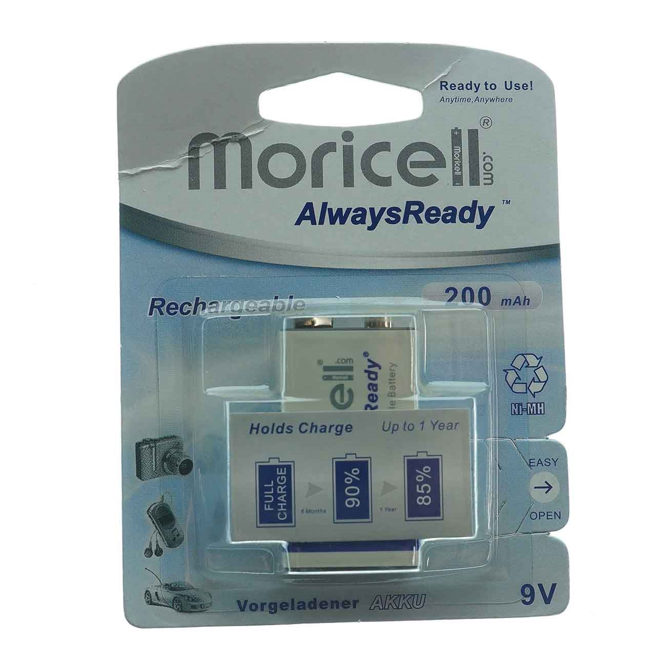 باتری شارژی moricell مدلAlwaysReady