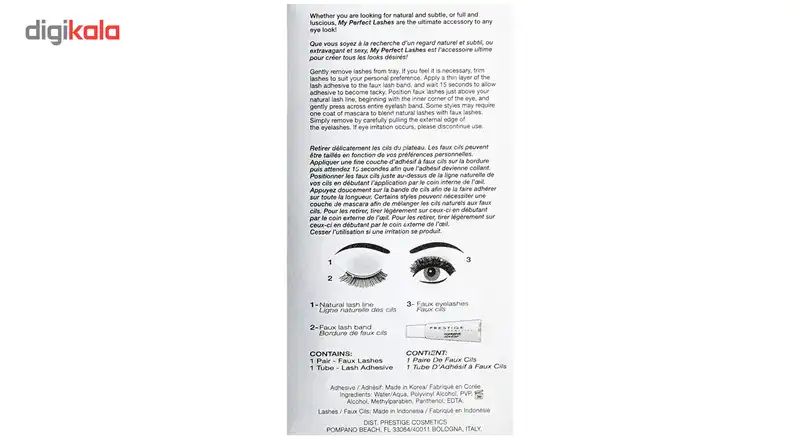 مژه مصنوعی پرستیژ مدل Faux Lashes Marissa شماره FL-06