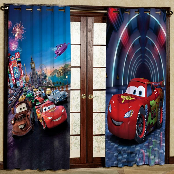 پرده مدل ماشین هازان پانچی کد 1 سایز 280x140 سانتی متر