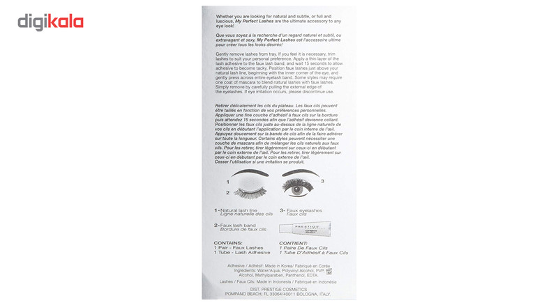 مژه مصنوعی پرستیژ مدل Faux Lashes Michelle شماره FL-09