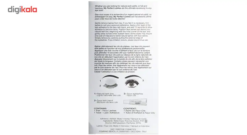 مژه مصنوعی پرستیژ مدل Faux Lashes Adriana شماره FL-10